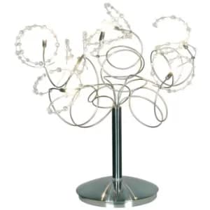 Linea Verdace Bead Table Lamp Satin Nickel