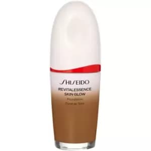 Shiseido Revitalessence Skin Glow Foundation light illuminating foundation SPF 30 shade Suede 30ml