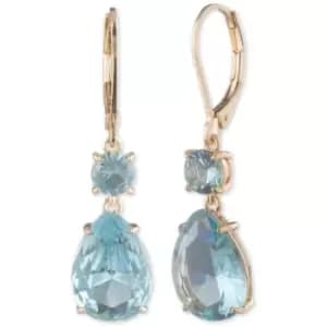 Ladies Lauren Ralph Lauren Base metal PE STONE DBL DROP-GLD/Blue MULTI