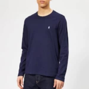 Polo Ralph Lauren Mens Long Sleeve Liquid Jersey T-Shirt - Cruise Navy - L - Blue