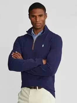 Polo Ralph Lauren Golf Ralph Lauren Golf Ribbed 1/2 Zip, Navy, Size S, Men