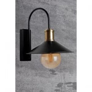 Avni metal ba?l?kl? aplik Black Wall Lamp
