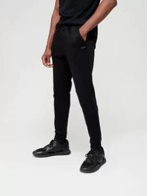 BOSS Hadiko Curved Logo Joggers, Black, Size L, Men