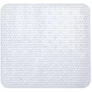 Sabichi Square PVC Shower Mat - Clear - 45cm x 45cm