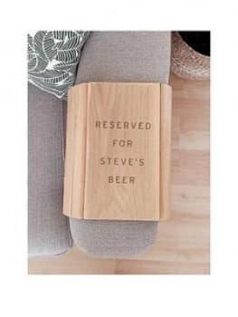 Personalised Wooden Sofa Tray