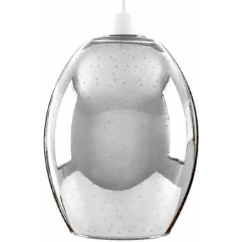 Minisun - Chrome 3D Multi Coloured Starburst Glass Ceiling Pendant Light Shade