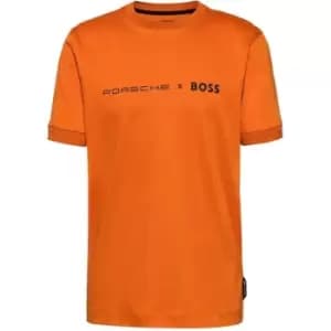BOSS X Porsche Tiburt 100 T Shirt - Orange