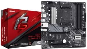 ASRock A520M Phantom Gaming 4 AMD Socket AM4 Motherboard