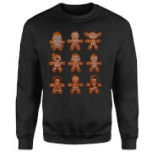 Star Wars Gingerbread Characters Black Christmas Sweatshirt - S - Black
