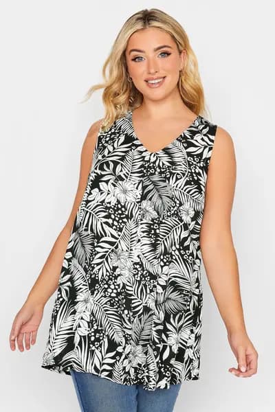 Yours Vest Top Black