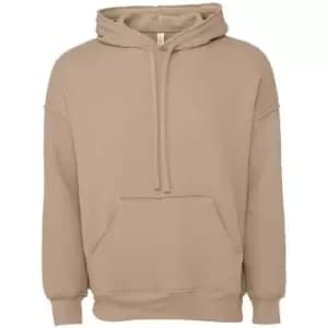 Bella + Canvas Unisex Adult Raw Seam Hoodie (L) (Tan)