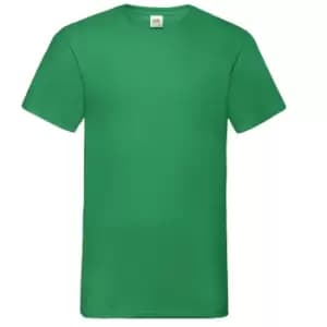 Fruit Of The Loom Mens Valueweight V-Neck, Short Sleeve T-Shirt (2XL) (Kelly Green)
