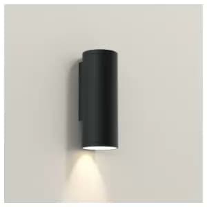 Astro Ava 200 - Coastal LED Outdoor Up Down Wall Light Textured Black IP44, GU10