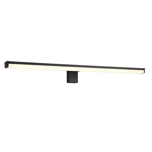 Lino Modern 60cm Bathroom Wall Lamp Black Matt 3000K IP44