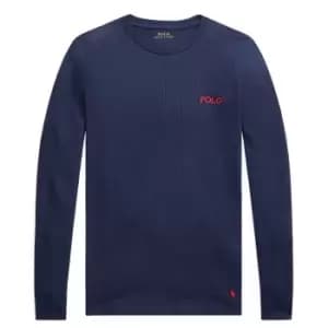 Polo Ralph Lauren Waffle Knit Sweatshirt - Blue