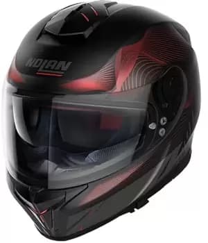 Nolan N80-8 Powerglide N-Com Helmet, black-red, Size 2XL, black-red, Size 2XL