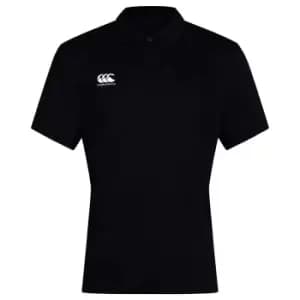 Canterbury Mens Club Dry Polo Shirt (L) (Black)