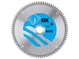 OX Tools OX-TCTW-2163080 OX Wood Cutting Circular Saw Blade 216mm x 30 x 80T ATB