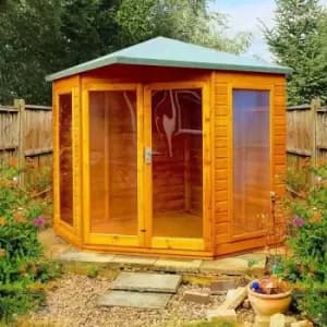 Larkspur 7' x 7' Double Door with Two Fixed Windows Summerhouse