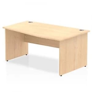 Impulse Panel End 1600 Right Hand Wave Desk Maple
