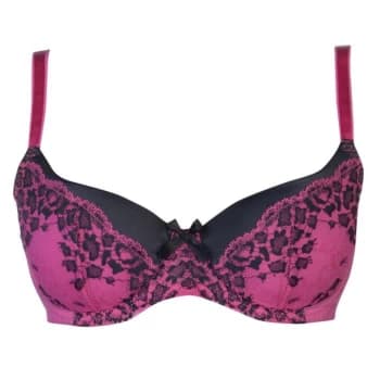 L Agent by Agent Provocateur LAgent Womens L-A Reya Plunge Bra - Pink