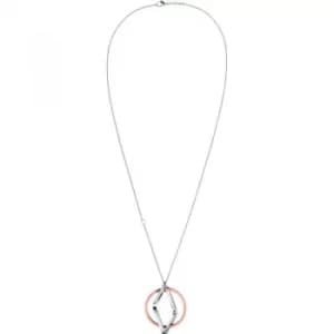 Ladies Calvin Klein Two-Tone Steel and Rose Plate Wonder Pendant