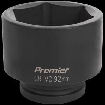 Sealey 1" Drive Hexagon Impact Socket Metric 1" 92mm