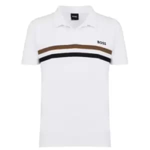 Boss Terry Polo Shirt - White