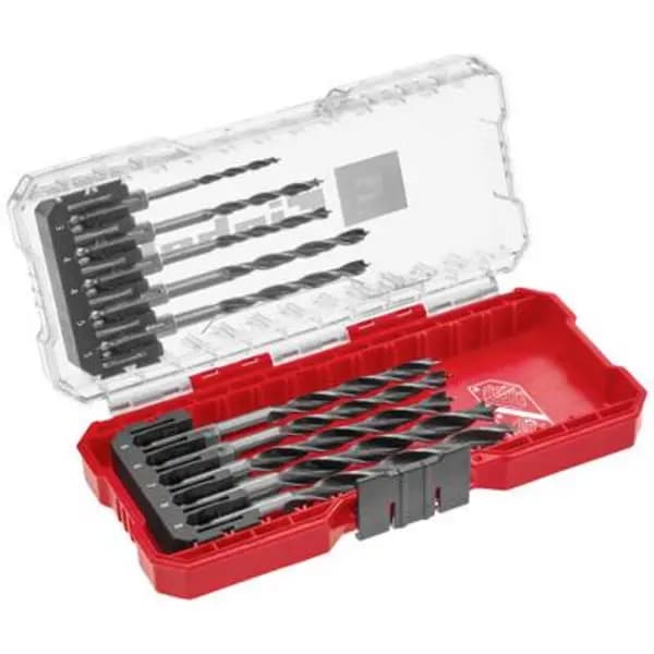 Einhell 108733 Wood twist drill bit set 10 Piece 3 mm, 4 mm, 5 mm, 6 mm, 7 mm, 8mm 1 Set 108733
