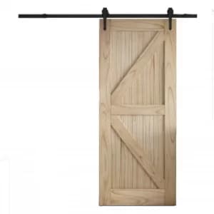 Cottage FLB Sliding Barn Door with Urban Track 2073 x 862mm