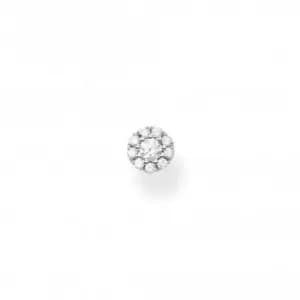 Silver Zirconia Pave Single Ear Stud H2141-051-14