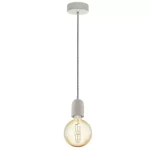 Eglo Yorth Slim Pendant Ceiling Light Grey