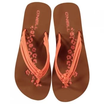 ONeill Ditsy Flip Flops Ladies - Neon Peach