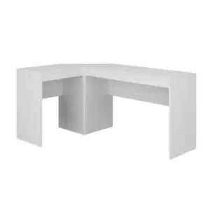 Chester White L-shaped Corner Desk
