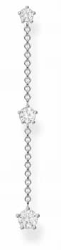 Thomas Sabo Silver Single Stud Drop Earring White Stones Jewellery