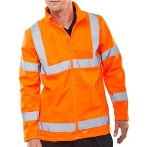 Bseen High Vis Soft Shell Jacket EN20471 GORT3279 2XL Orange Ref