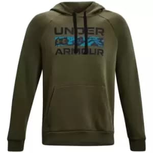 Under Armour Fleece Sign Hoodie Mens - Green