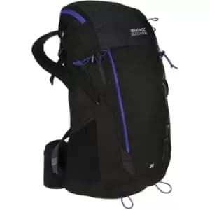 Regatta Blackfell III 35L Rucksack (One Size) (Black/Surfspray Blue) - Black/Surfspray Blue
