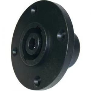 Audio jack Sleeve socket straight pins Number of pins 4 Black Cliff FM1280