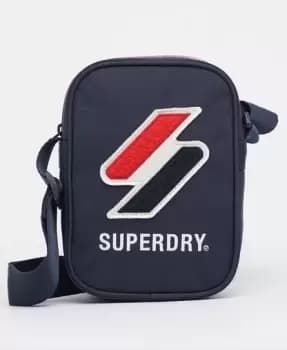 Superdry Mens Sportstyle Side Bag Navy / Deep Navy - Size: 1SIZE