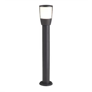 1 Light Large Outdoor Bollard Light Dark Grey IP44, E27