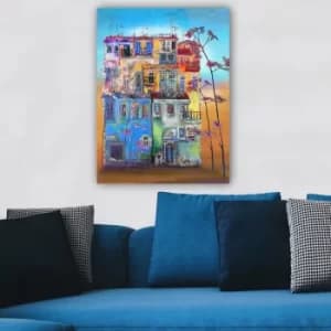 363409469_70100 Multicolor Decorative Canvas Painting