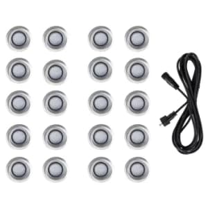 3m Extension with a Pack of 20 x 40mm Blue Decking Lights