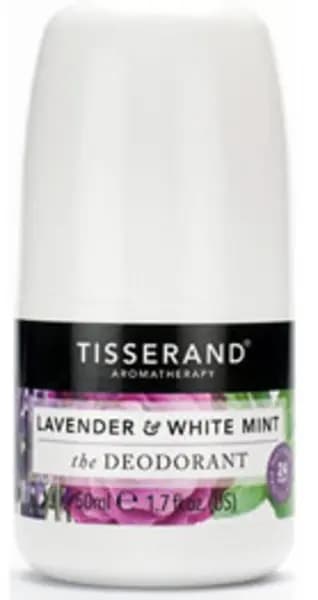 Tisserand Aromatherapy Lavender and White Mint Roll On Deodorant 50ml