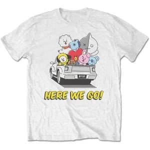 BT21 - Here We Go Unisex Large T-Shirt - White