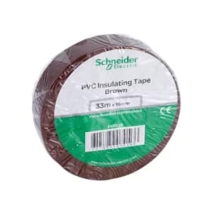 Schneider Electric 2420116 PVC Tape 19mm x 33m Brown