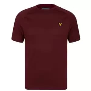 Lyle and Scott Sport & Scott Sport Raglan T Shirt - Red