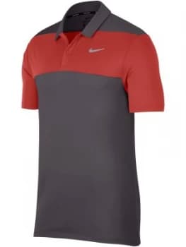 Mens Nike Dry Color Block Polo Grey