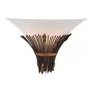 Lucide CANNA - Wall Light - 1xE14 - Rust Brown