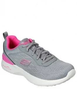 Skechers Skech-Air Dynamight Trainers - Grey/Pink, Size 3, Women